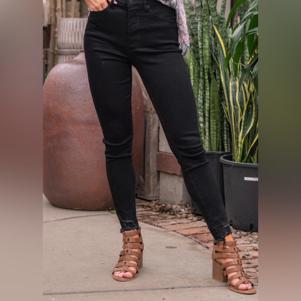 Judy Blue JB88551 Black High Rise Tummy Control Top